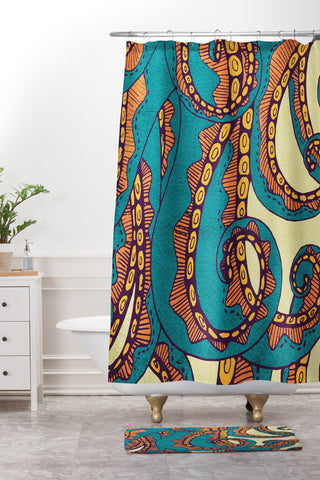 Arcturus Octopus Shower Curtain And Mat