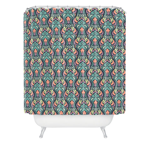 Arcturus Psychedalic Garden Shower Curtain