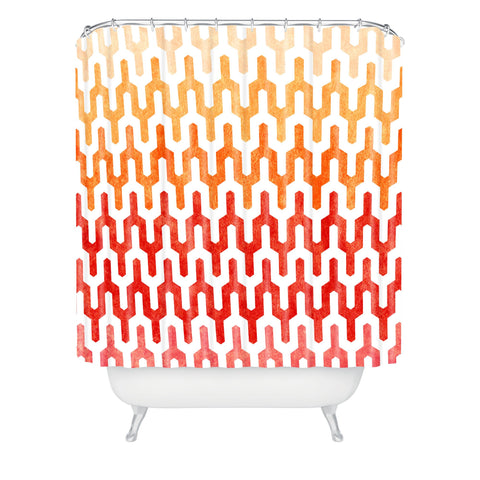 arcturus warm 1 shower curtain Arcturus Warm 1 Shower Curtain