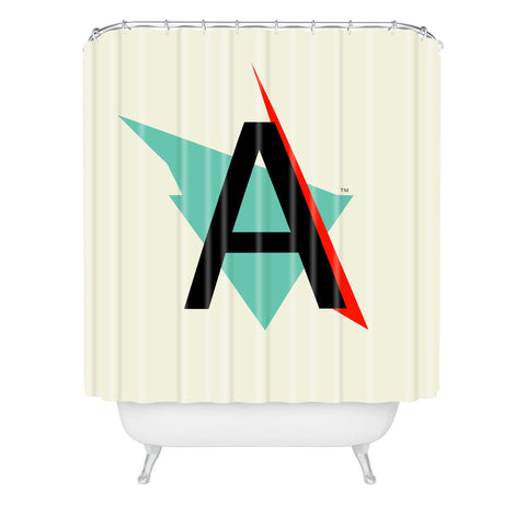 Ballack Art House A 1 Helvetica Shower Curtain