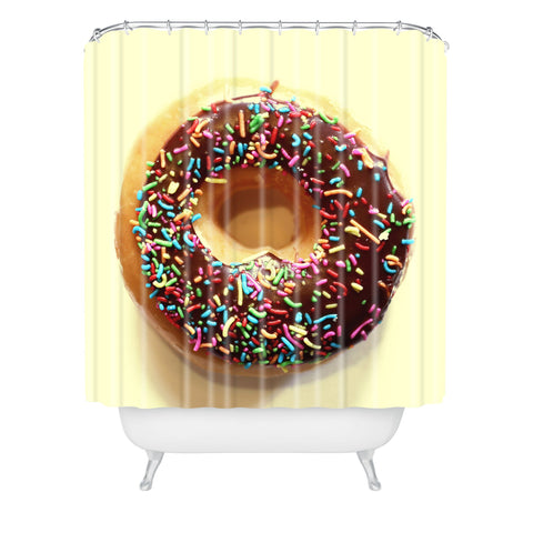 Ballack Art House Bend me shape me yellow Shower Curtain