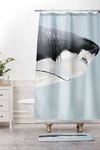 Ballack Art House Cape Fear Shower Curtain And Mat