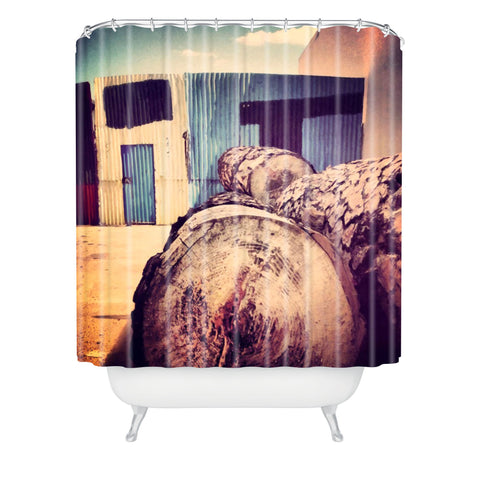 Ballack Art House Red Yellow Blue Shower Curtain