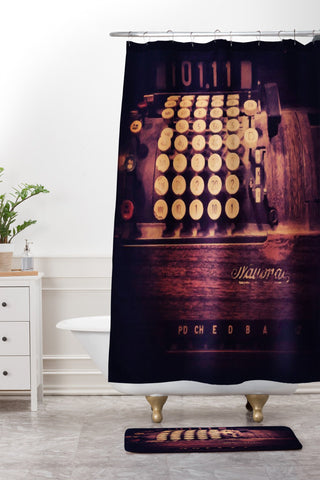 Ballack Art House Vintage Till Shower Curtain And Mat