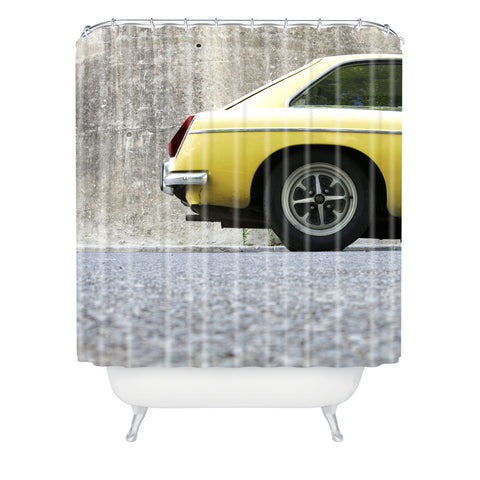 Ballack Art House Yellow Mellow Shower Curtain