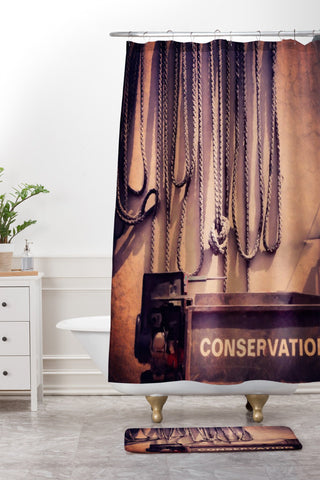 Ballack Art House Zoo Conservation Shower Curtain And Mat