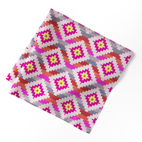 Bianca Green Aztec Diamonds Bright Cloth Napkin