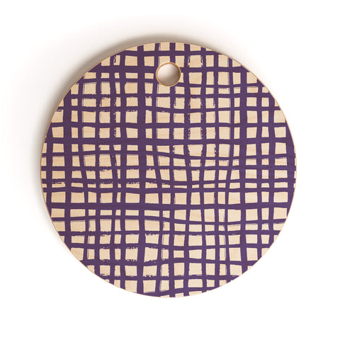 Caroline Okun Ultra Violet Weave Cutting Board Round