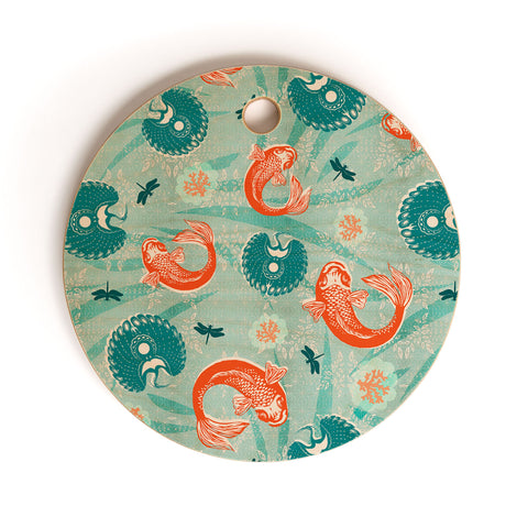 Caroline Okun Under Sea and Sky Cutting Board Round