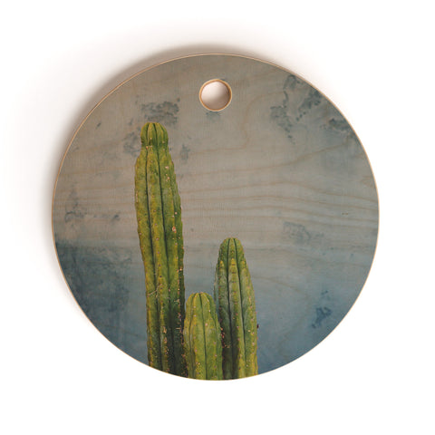 Catherine McDonald Cactus Family Portrait Cutting Board Round