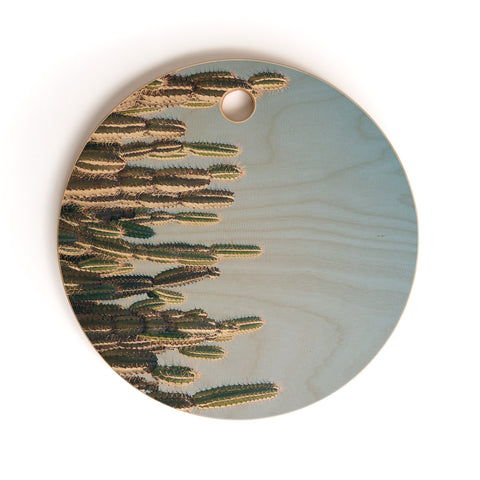 Catherine McDonald Cactus Perspective Cutting Board Round