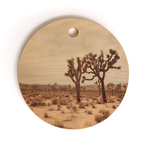 Catherine McDonald California Joshua Trees Cutting Board Round