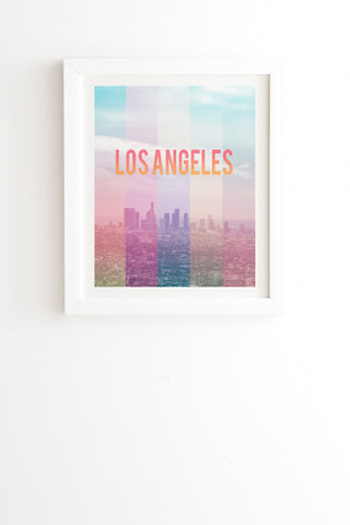 Catherine McDonald Los Angeles White Framed Wall Art