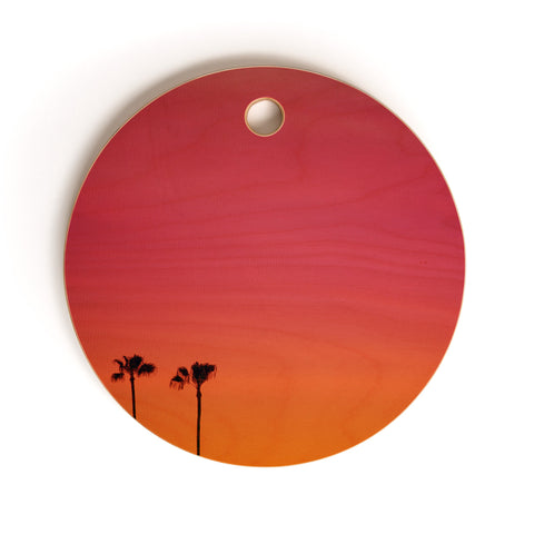 Catherine McDonald Los Angeles Sunset Cutting Board Round