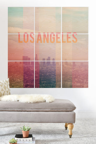 Catherine McDonald Los Angeles Wood Wall Mural