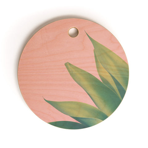 Catherine McDonald Pink Agave Cutting Board Round