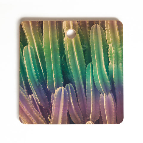 Catherine McDonald Rainbow Cactus Cutting Board Square