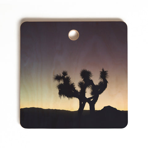 Catherine McDonald Sunset at Joshua Tree Cutting Board Square