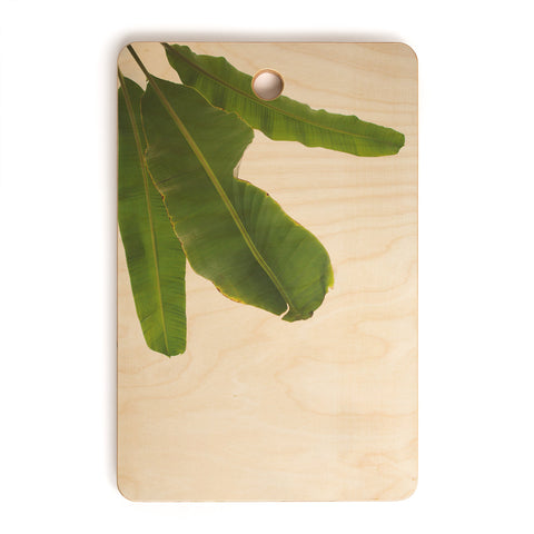 Catherine McDonald Tropical Banana Leaves Cutting Board Rectangle