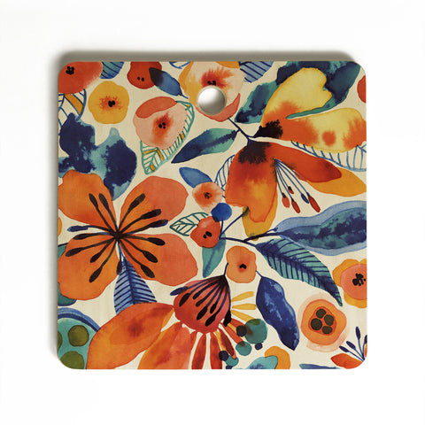 CayenaBlanca Azafran Cutting Board Square