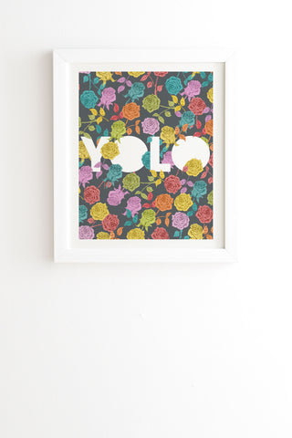 Jodi & Test Artist's Name YOLOTEST White Framed Wall Art