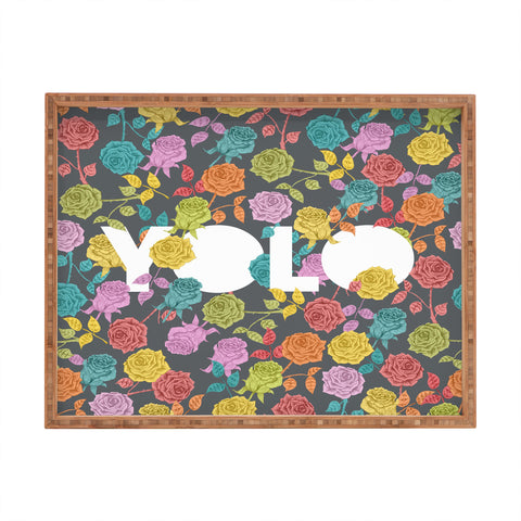 Jodi & Test Artist's Name YOLOTEST Rectangular Tray