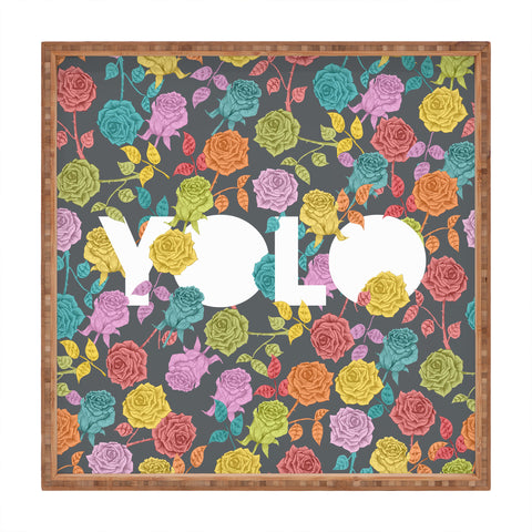 Jodi & Test Artist's Name YOLOTEST Square Tray